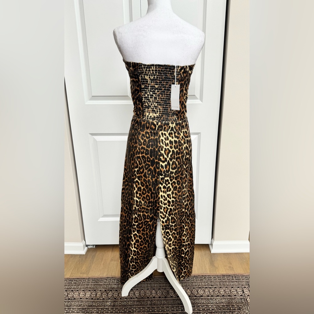 Sofie the Label - Leopard Print Strapless Maxi Dress (medium) - Picture 5 of 7